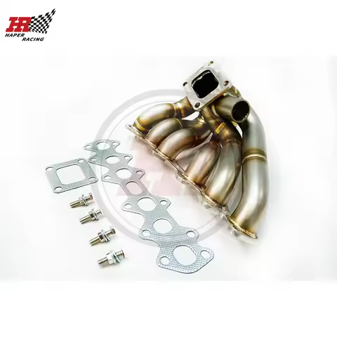 HP RACING 3mm Thick schedule T4 SS304 Turbo Manifold For 2JZGTE 2JZ-GTE 2JZ GTE Equal Length T4