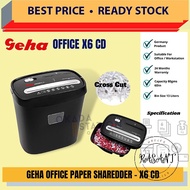 [Paper Shredder / Cross Cut] GEHA X6 CD Office Paper Shredder