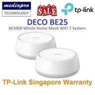 TP-LINK DECO BE25 2-Pack BE5000 Whole Home Mesh WiFi 7 System ( Pack of 2 ) - 3 Year Local TP-Link W