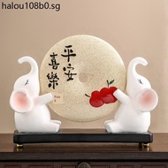 Living Room Wine Cabinet Decorations Safe Joy Elephant Ornaments