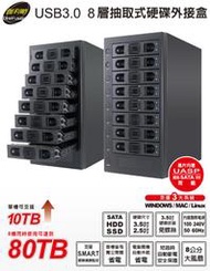 伽利略 35D-U38 3.5" USB3 八槽外接盒 (全新少量到貨)