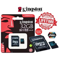 32 GB MICRO SD CARD (ไมโครเอสดีการ์ด) KINGSTON CANVAS GO CLASS10 -Warranty (SYNNEX) Lifetime