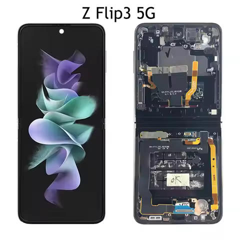 AMOLED For Samsung Galaxy Z Flip3 5G LCD Display Touch Screen Assembly For Samsung Z Flip 3 5G F711 