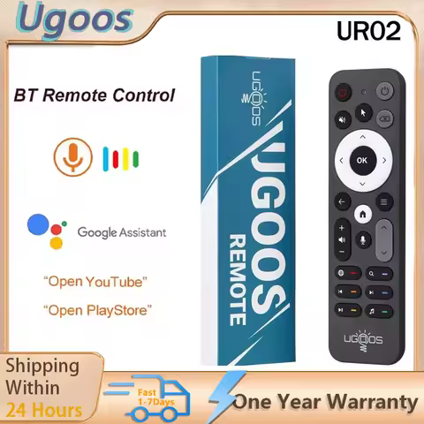NEW UGOOS UR02 BT Voice Remote Control Replacement for Ugoos TOX1 TOX3 TOX4 AM8 PRO AM6B PLUS X4 X4Q