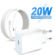 20W Fast Charging Kit [USB C Wall Charger + 6.6Ft/200cm USB C To Lightning Cable] Compatible With IP