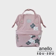 anello SOU．SOU聯名款第三彈 經典印花口金後背包 Small size- 疊花(粉紅) PI