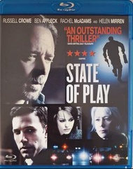 State of Play 頭條殺局 Blu-ray Bluray 藍光碟 港版 中英文字幕 Kevin Macdonald, Russell Crowe, Rachel McAdams, Ben A