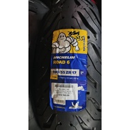 Michelin Road 6 High Compound High Grip Tubeless Tyre 170/60-17 / 190/55-17 ( 1pcs ) JK