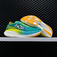 HOKA ONE ONE Rocket X2 race รองเท้าวิ่งสำหรับผู้ชายและผู้หญิง Rocket X2 rebound รองเท้าวิ่งน้ำหนักเบ