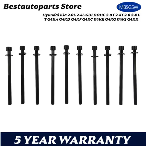 Engine Cylinder Head Bolt Set For Hyundai Kia 2.0L 2.4L GDI DOHC 2.0T 2.4T 2.0 2.4 L T G4KA G4KD G4K