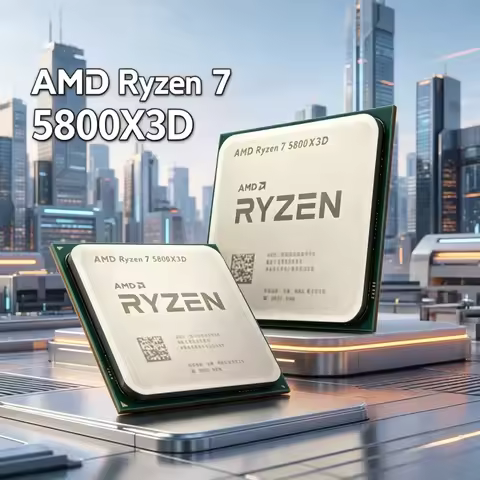 AMD High Speed AMD R7 5800X3D Processor 3D V-Cache Technology 3.4GHz Base Clock 4.5GHz Boost DDR4 Re