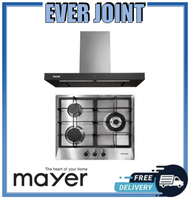 Mayer MMSS633 [60cm] 3 Burner Stainless Steel Gas Hob + MMBCH900I [90cm] Chimney Cooker Hood Bundle Deal!!