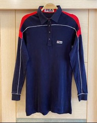 日本購入帶回 正品 FILA 斐樂 運動品牌 長袖運動polo衫(女)