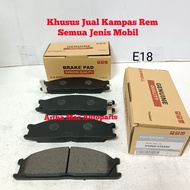 FRONTIER OLD FRONT BRAKE PADS 2005-2011 OLD FRONTIER BRAKE PADS