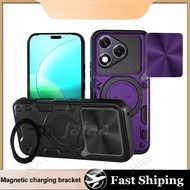 Slide Camera Lron Ring Protection Stands Kickstand Phone Case For VIVO Y04 4G Y29S Y19 5G Y19e 4G Gl