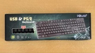 POLAR USB & PS/2 鍵盤 PKB-104 防水設計 Keyboard