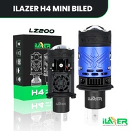 ILAZER LZ200 H4 Mini LED Headlight Biled Projector Lens Solenoid Laser PNP 60watt, Flat Cut-Off, Sol