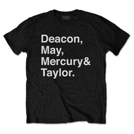 QUEEN クイーン - Helvetica Band / Tシャツ / メンズ