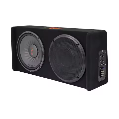 10 Inch Dual Active Car Dual Loaded Enclosure Subwoofer with Strong Bass Low Profile Car Subwoofer