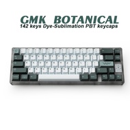 【100% Original】▲■✵141 Keys GMK Botanical PBT Keycap Cherry Profile DYE-SUB Personalized Keycaps For