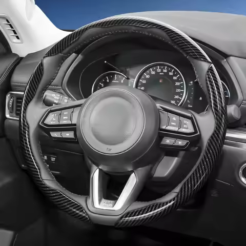 Steering Wheel Cover Suitable For Mazda CX5 CX30 Mazda3 CX50 CX90 Mazda2 CX60 CX3 MX5 BT50 Car Inter