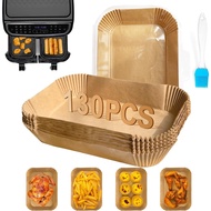 130PC Air Fryer Liners, FEEZOM Ninja Air Fryer Liners for Ninja Air Fryer Dual, Disposable Air Fryer