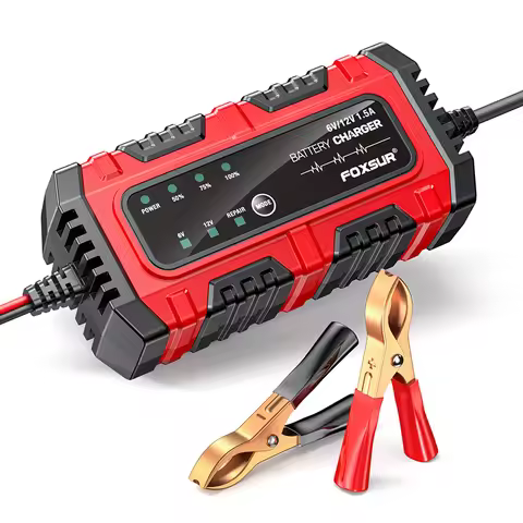 6V 12V 1.5A Car Battery Charger Smart Charger Moto Battery Charger Car and Motorcycle Battery Chargi