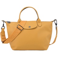 LONGCHAMP LE PLIAGE XTRA系列牛皮手提/斜背兩用水餃包(小/蜜糖)/平行輸入