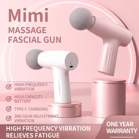 Muscle Mini Pink Massage Gun Deep Tissue Handheld Massage Gun Therapy Gun Fascia Gun Massagegun Mass