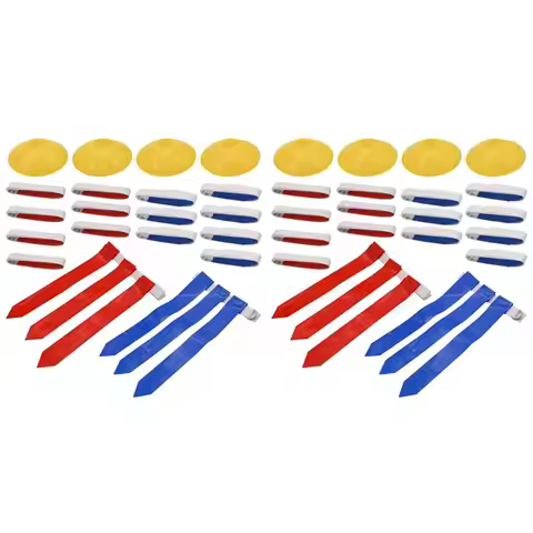 AEF6-2X Flag Football Set,28 Player Flag Football Belts And Flags Set, Belt For Kids Or Adults Playe