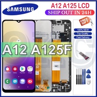 【Hot Sale】Original Samsung Galaxy A12 A125 A125F LCD with Frame Display Touch Screen Digitizer Full