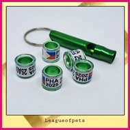 ⊙ ❡ ℗ 2025 PHILIPPINE  PIGEON RING WITH FLAG singsing ng kalapati