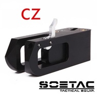 IPSC IDPA S-2อลูมิเนียมด้านขวามือมืออาชีพซองใส่บล็อกสำหรับ Glock 1911 STI Cz ออกอย่างรวดเร็วฝาครอบเอ