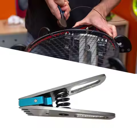 Badminton Racket Stringing Clamp Portable Metal Flying Clip Professional Restring Accessory for Shop