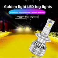 MENGDAO | Upgraded LED Headlights for Cars H8 H11 9006 Anti-Fog Yellow Bulbs