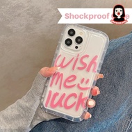 Wish Me Luck airbag shockproof case vivo y02 y27 y36 4g 5g y16 y17 y15 y12 y21 2021 y22 2022 y20 y12