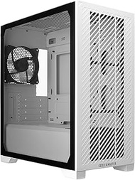 Cooler Master Elite 301 Lite White Micro-ATX High Airflow Minimalist PC Case, 365mm GPU Max, Compati