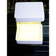 Figure Box Diecast Box Led/ RGB mahogany wood/ 9x9x9 cm/ varnished/