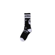 SAINT Mxxxxxx x A BATHING APE Socks Black SM-YS8-0000-C37 Unused