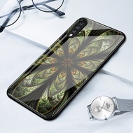 Case For Samsung A70 A70s A80 Shockproof Glass Shell Flower Phone