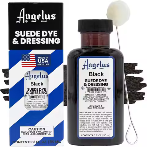 Angelus Suede Dye, Permanent Leather Dye for Shoes, Boots, Bags, Crafts, Furniture, & More - 3 fl oz