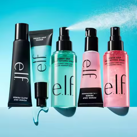 E.l.f Power Grip Matte Primer Dewy Setting Spray Liquid Poreless Putty Primer Hydrating Gel Serum 30
