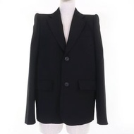 Excellent condition BALENCIAGA 623044 100% wool power shoulder tailored jacket, black, size 34, incl