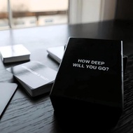 Fun emotional game card "How Deep Will You Go?" Party, date icebreaker conversation card