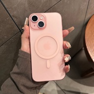 CrashStar Magsafe Frosted Translucent Ultra Thin Hard Shockproof Phone Case For iPhone 16 15 14 Pro 