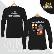 Kaos Lengan Panjang Umar Bin Khattab The Conqueror V2 Baju Distro Katun Combed 30s by Arsakha Clothi