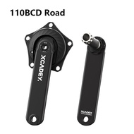 XCADEY Crankset Power Meter Crankset 104BCD-4S 110BCD 110BCD-4S 4H 5H 50-34T 52-36T 53-39T 144BCD Hollowtech For Road MTB Bike