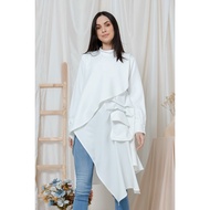 Alexa Tunic | AL01 Off White blouse modern muslimah blouse cantik blouse loose blouse women korean s