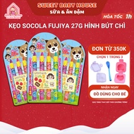 Fujiya chocolate candy 27g pencil shape for babies from 1 year old - Sweet Baby House