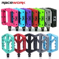 Racework Bicycle Pedals Sealed Bearing Nylon Pedals Universal Bicycle Pedals